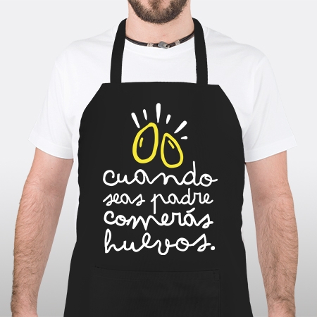 Camiseta Cuando seas padre comerás huevos en Kmikze