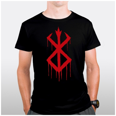 Bioworld Berserk - Camiseta para hombre, símbolo de la marca de sacrificio